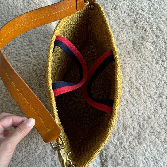 Clare V mustard straw bag - Picture 4 of 4